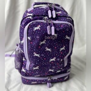 BENTGO purple unicorn backpack